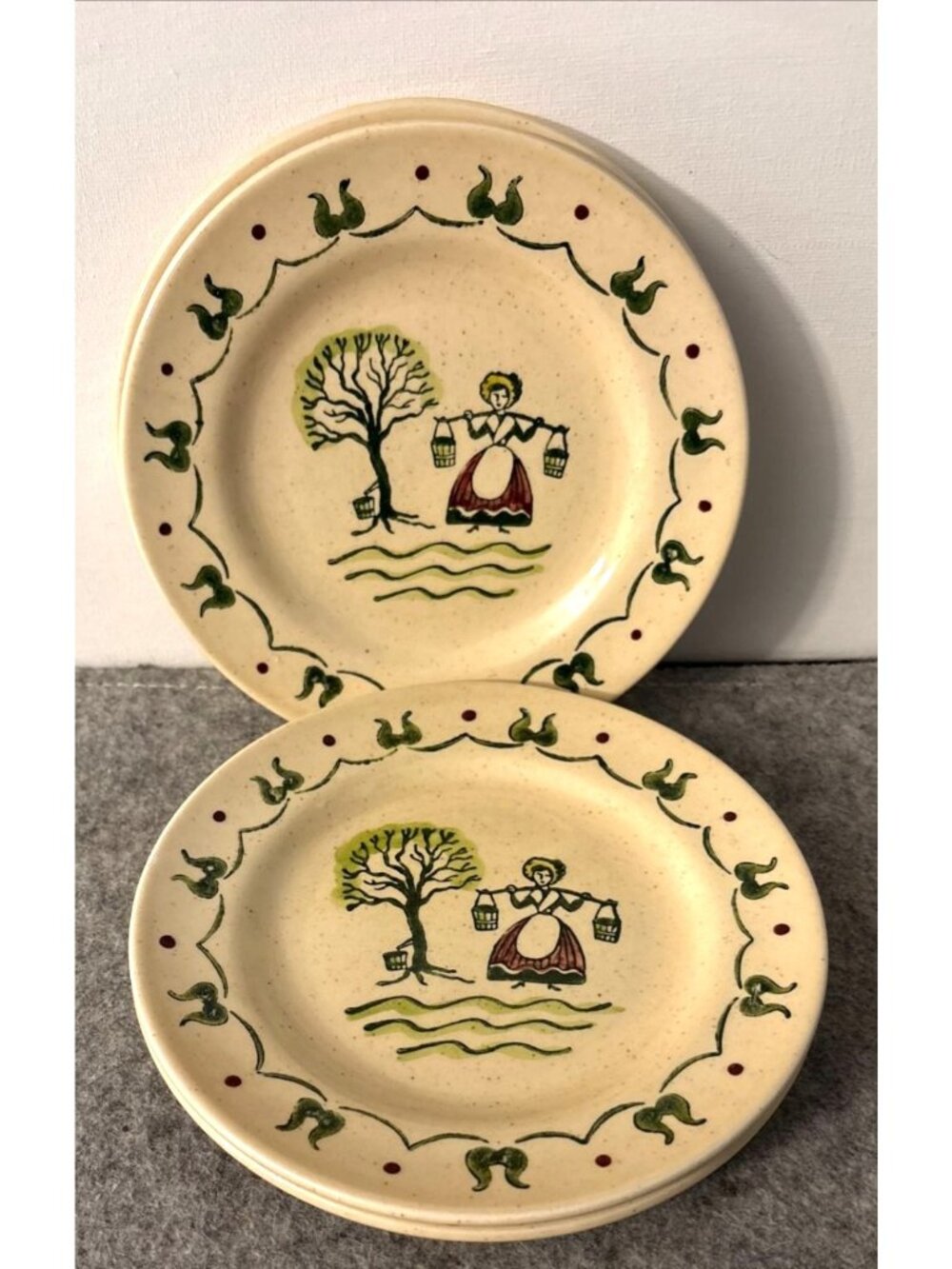 4 Metlox Poppy Trails Homestead Provincial 6.5" Bread Plates  # 3400